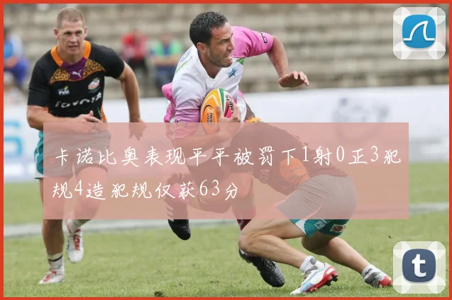 卡诺比奥表现平平被罚下1射0正3犯规4造犯规仅获63分